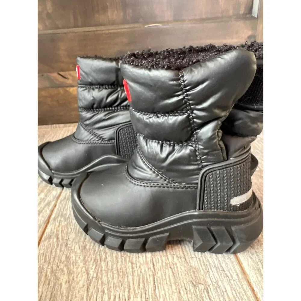 Hunter Intrepid Snow Boots 5T Black Insulated Puffer Winter 5 Toddler NWOT